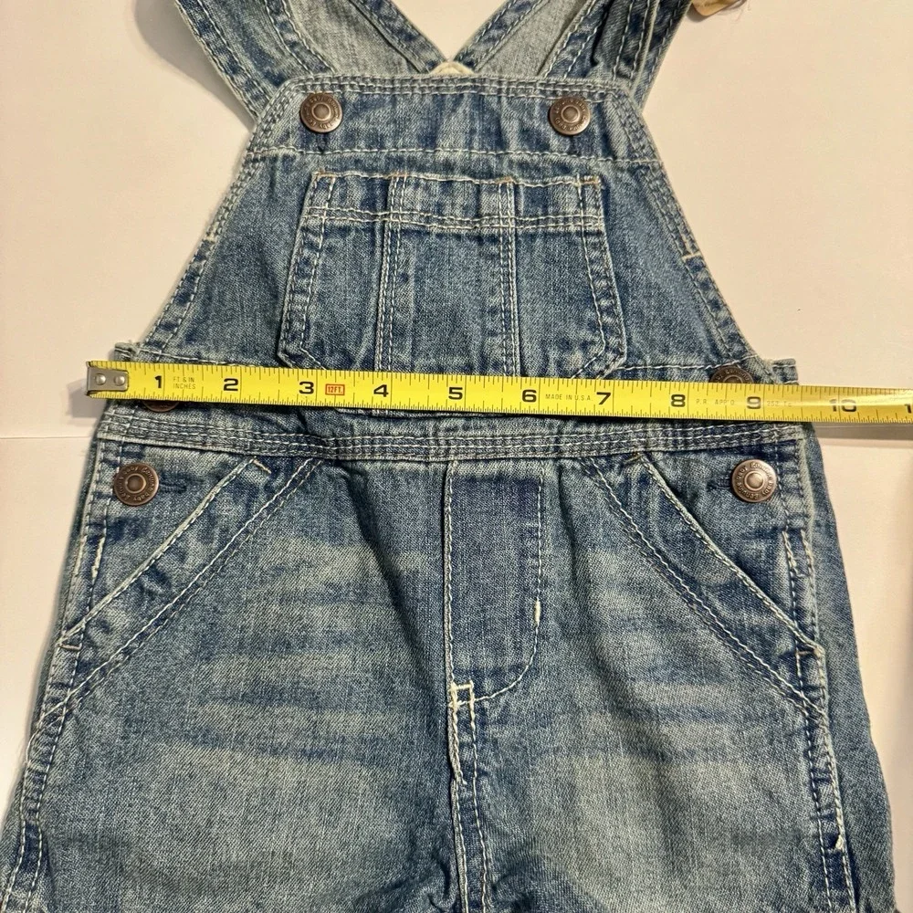 OshKosh B'gosh Baby Denim Short Overalls‎ 6M NWT